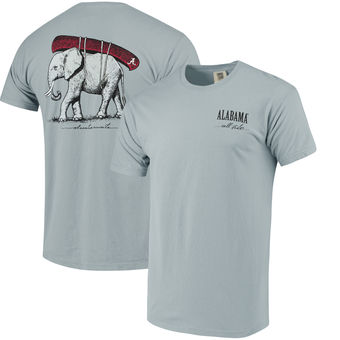 Alabama Crimson Tide - Elephant Canoe - Comfort Colors Grey T-Shirt