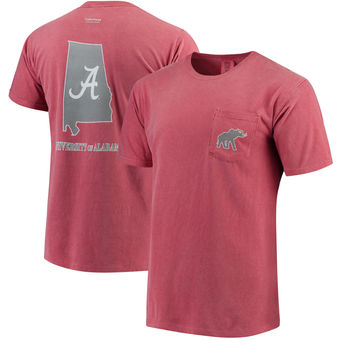 Alabama Crimson Tide - State Design With Script Logo - Comfort Colors