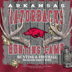 Arkansas Razorbacks T-Shirts - Hunting Camp Football - Bragged About Here