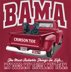 Alabama Crimson Tide Football T-Shirts - My Dogs My Truck My Team