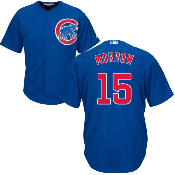 Brandon Morrow 15 Chicago Cubs Majestic Cool Base Player Jersey - White