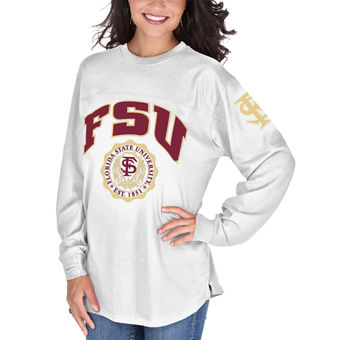 Cute FSU Shirts - Women's Edith Long Sleeve T-Shirt - White