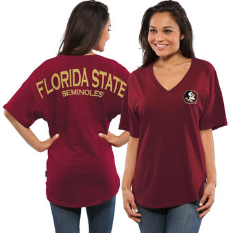 Cute FSU Shirts - Women's Spirit Jersey Oversized T-Shirt - Garnet