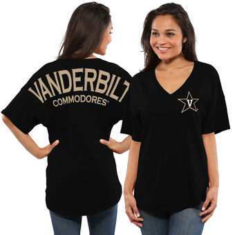 Cute Vanderbilt Shirts - Vandy Oversized Woman Spirit Jersey Color Black