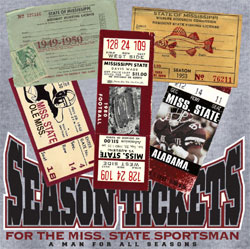 Mississippi State Bulldogs Football T-Shirts - Sportsman Season Tickets