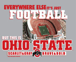 Ohio State Buckeyes Football T-Shirts - Everywhere Else It's Just Football