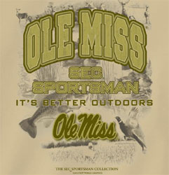 Ole Miss Rebels Football T-Shirts - SEC Sportsman It's Better Outdoors