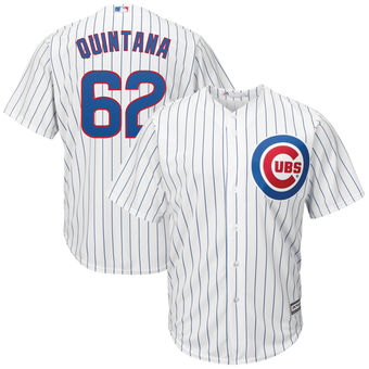 Jose Quintana 62 Chicago Cubs Majestic Cool Base Player Jersey - White