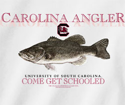 South Carolina Gamecocks Football T-Shirts - Fish Schooled - Carolina Angler