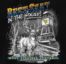 West Virginia Mountaineers Football T-Shirts - Best Seat In The House - Deer