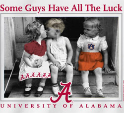 Alabama Crimson Tide Football T-Shirts - Some Guys Have All The Luck Tee