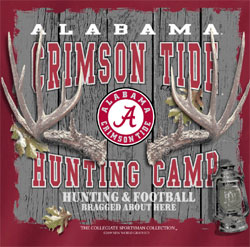 Alabama Crimson Tide Football T-Shirts - Hunting Camp - Bragged About Here Tee