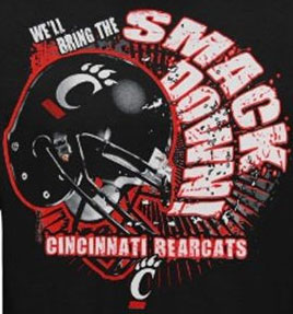 Cincinnati Bearcats Football T-Shirts - We'll Bring The Smack Down