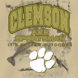 Clemson Tigers Football T-Shirts - ACC Sportsman It's Better Outdoors