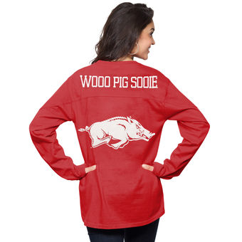 Cute Arkansas Shirts - Oversized The Big Shirt Long Sleeve By Pressbox Color Cardinal