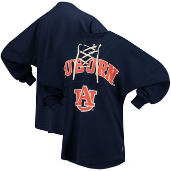Cute Auburn Shirts - Lace-Up Spirit Jersey Auburn Tigers Long Sleeve T-Shirt