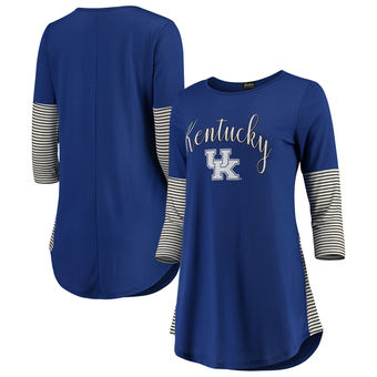 Cute Kentucky Shirts - Tri-Blend Tunic Stripes Color Royal