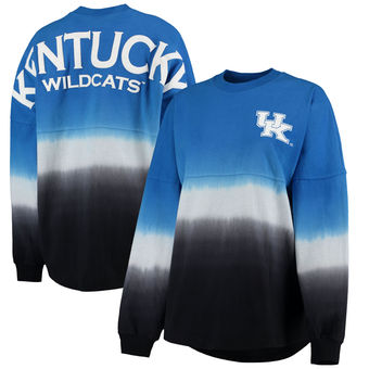 Cute Kentucky Shirts - Long Sleeve Spirit Jersey Ombre Color Royal Black