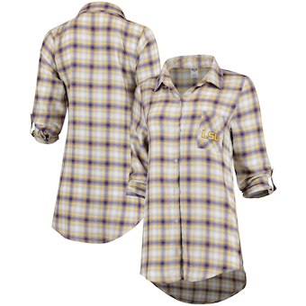Cute LSU Shirts - Forge Rayon Flannel Button Up Shirt Long Sleeve Women LSU Tigers