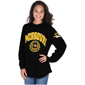 Cute Mizzou Shirts - Tigers Oversized Long Sleeve Edith Top Color Black
