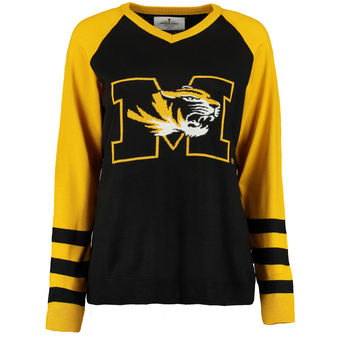 Cute Mizzou Shirts - Tigers V-Neck Womens Logo Sweater Color Black