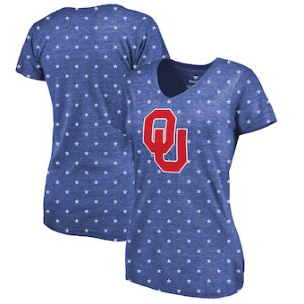 Cute Oklahoma Shirts - Sooners Allover Print Star Spangled Color Royal