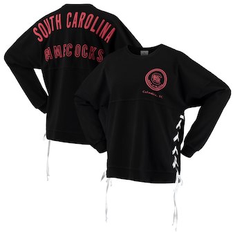 Cute South Carolina Shirts - Womens Spirit Jersey Lace-Up Color Black
