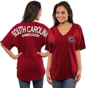 Cute South Carolina Shirts - Oversized Womens Spirit Jersey Color Garnet