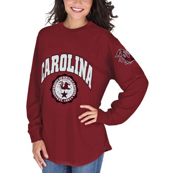 Cute South Carolina Shirts - Long Sleeve Womens Edith T-Shirt Color Garnet