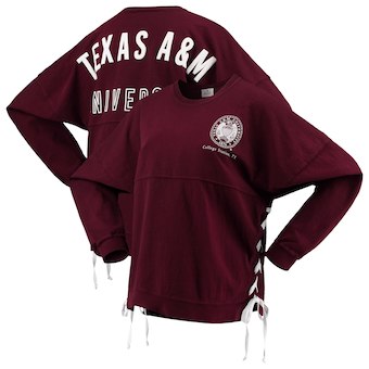 Cute Texas A&M Shirts - Aggies Chunky Side Lace-Up Spirit Jersey T-Shirt