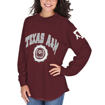 Cute Texas A&M Shirts - Aggies Edith Long Sleeve T-Shirt Color Maroon