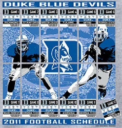 Duke Blue Devils Football T-Shirts - 2011 Tickets To Glory