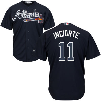 Ender Inciarte 11 Atlanta Braves Majestic Cool Base Player Jersey - Navy