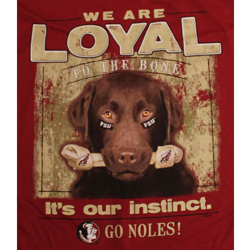 Florida State Seminoles Football T-Shirts - Loyal To The Bone