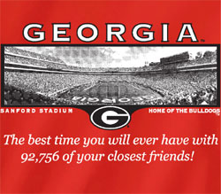 Georgia Bulldogs Football T-Shirts - Welcome To My House - Sanford Stadium