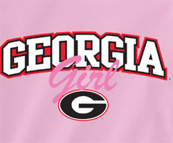 Georgia Bulldogs Football T-Shirts - Pink Georgia Girl