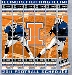 Illinois Fighting Illini Football T-Shirts - 2011 ScheduleTickets To Glory