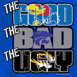 Kansas Jayhawks Football T-Shirts - The Good The Bad The Ugly