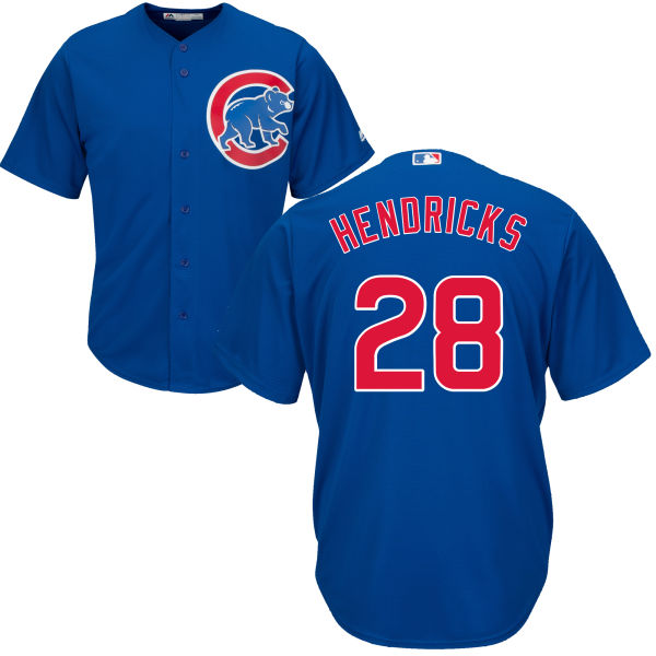 Kyle Hendricks 28 Chicago Cubs Majestic Cool Base Player Jersey - Royal