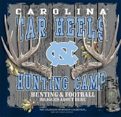 North Carolina Tar Heels Football T-Shirts - Hunting Camp Football - Bragged About Here