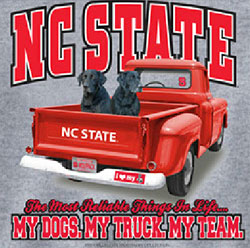 North Carolina State Wolfpack Football T-Shirts - My Dogs My Truck My Team