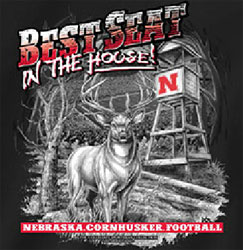 Nebraska Cornhuskers Football T-Shirts - Best Seat In The House - Deer Hunting