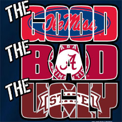 Ole Miss Rebels Football T-Shirts - The Good The Bad The Ugly