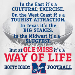 Ole Miss Rebels Football T-Shirts - Way Of Life