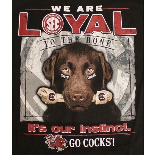 South Carolina Gamecocks Football T-Shirts - Loyal To The Bone
