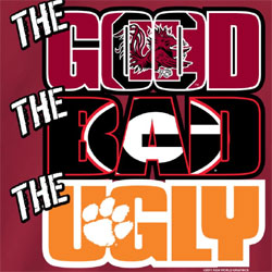 South Carolina Gamecocks Football T-Shirts - The Good The Bad The Ugly