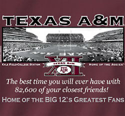 Texas A&M Aggies Football T-Shirts - Welcome To My House - Kyle Field