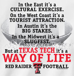 Texas Tech Red Raiders Football T-Shirts - Way Of Life