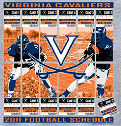 Virginia Cavaliers Football T-Shirts - 2011 Schedule Tickets To Glory