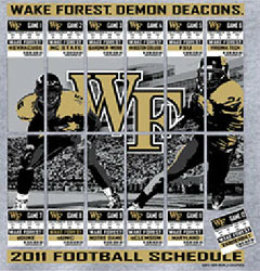 Wake Forest Demon Deacons Football T-Shirts - 2011 Schedule Tickets To Glory
